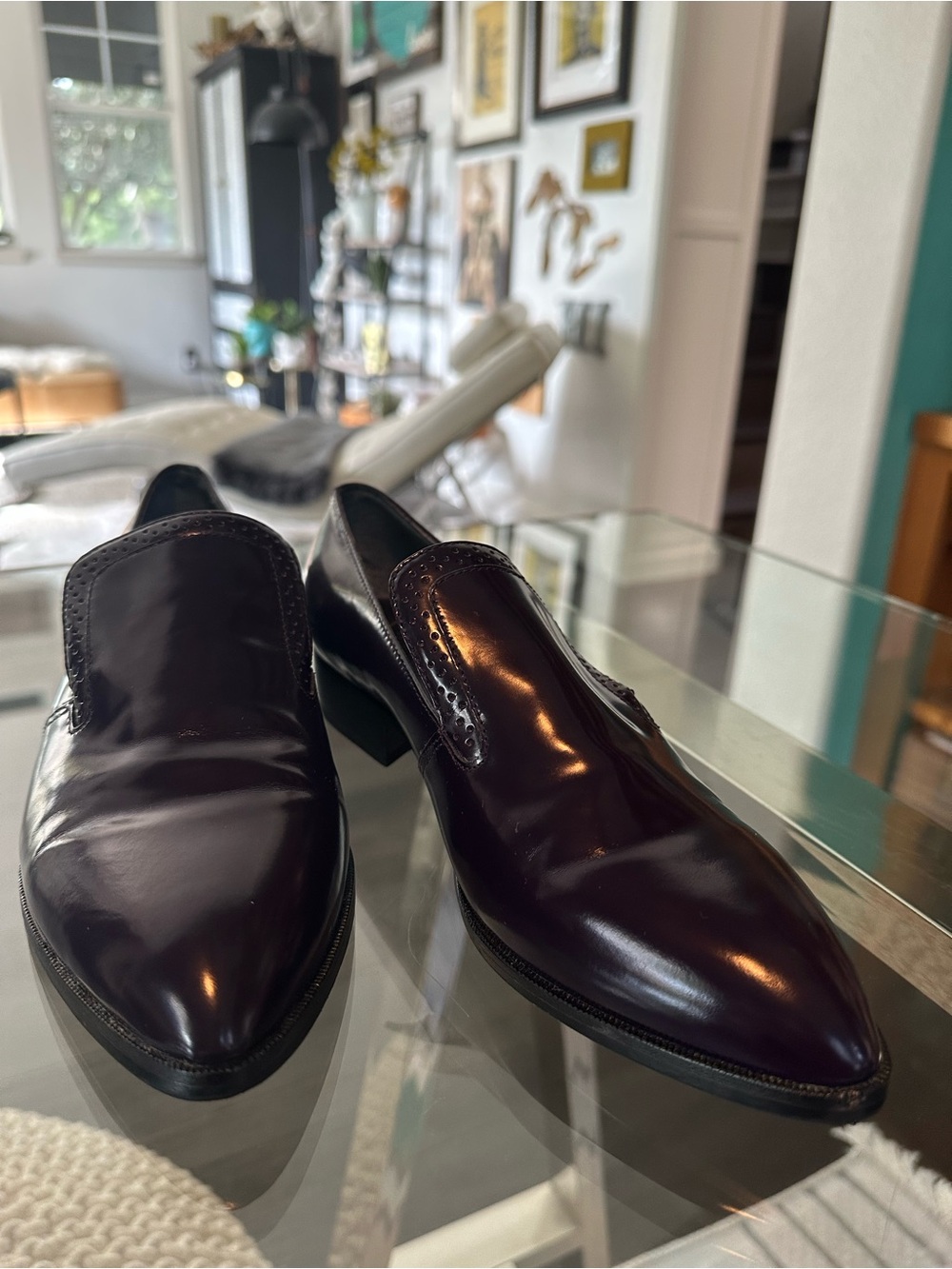 Marc Fisher deep purple pointed Slip-On Loafers, size 8.5 - Picture 11 of 13